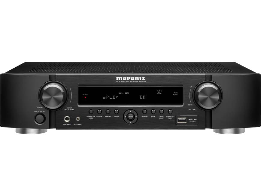 Marantz NR1602 Home theater receiver with 3D-ready HDMI switching