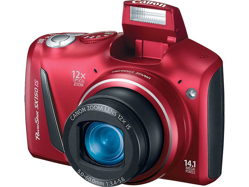 Canon PowerShot SX150 IS (Red) 14.1-megapixel digital camera 12X