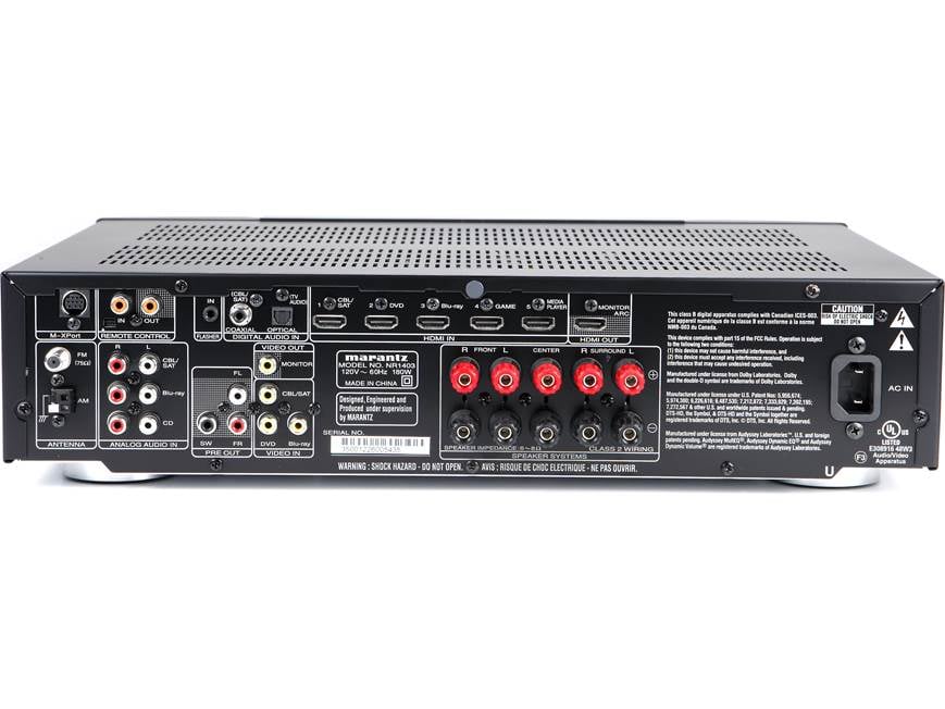 Marantz NR1403 5.1-channel home theater receiver at Crutchfield