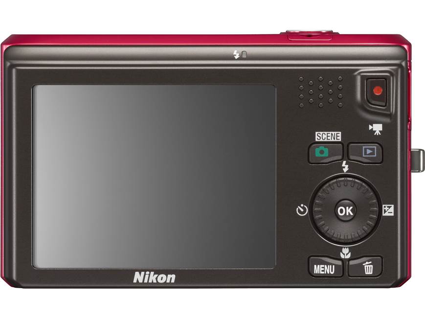 Nikon Coolpix S6300 (Red) 16-megapixel digital camera with 10X
