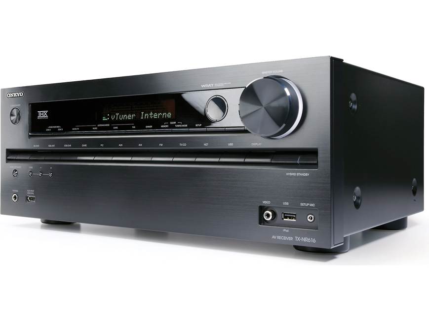 Onkyo TX-NR616 Home theater receiver with 3D-ready HDMI switching