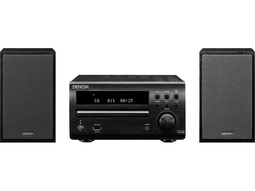 Denon D-M39S CD/FM micro desktop stereo system at Crutchfield