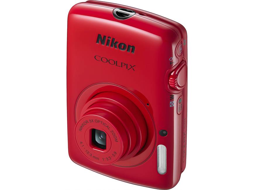 Nikon Coolpix S01 (Red) Ultra-compact 10.1-megapixel digital