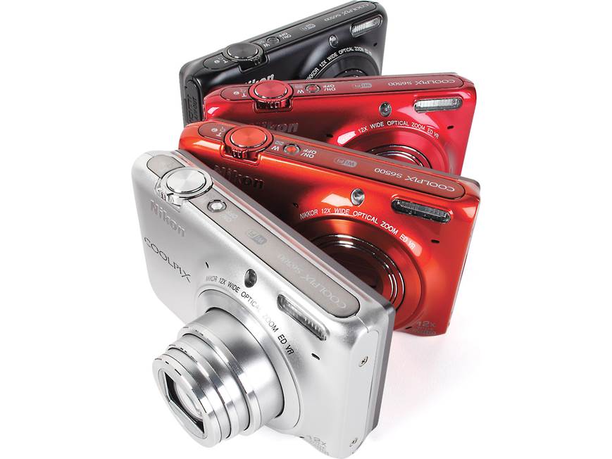 Nikon Coolpix S6500 (Orange) 16-megapixel digital camera with 12X