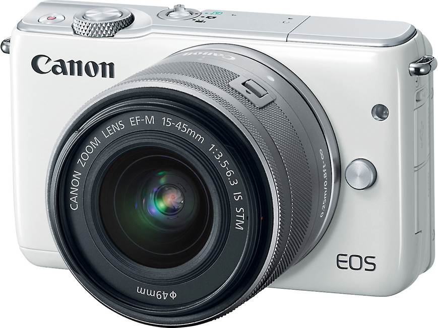 Canon EOS M10 Kit (White) 18-megapixel mirrorless camera with 15