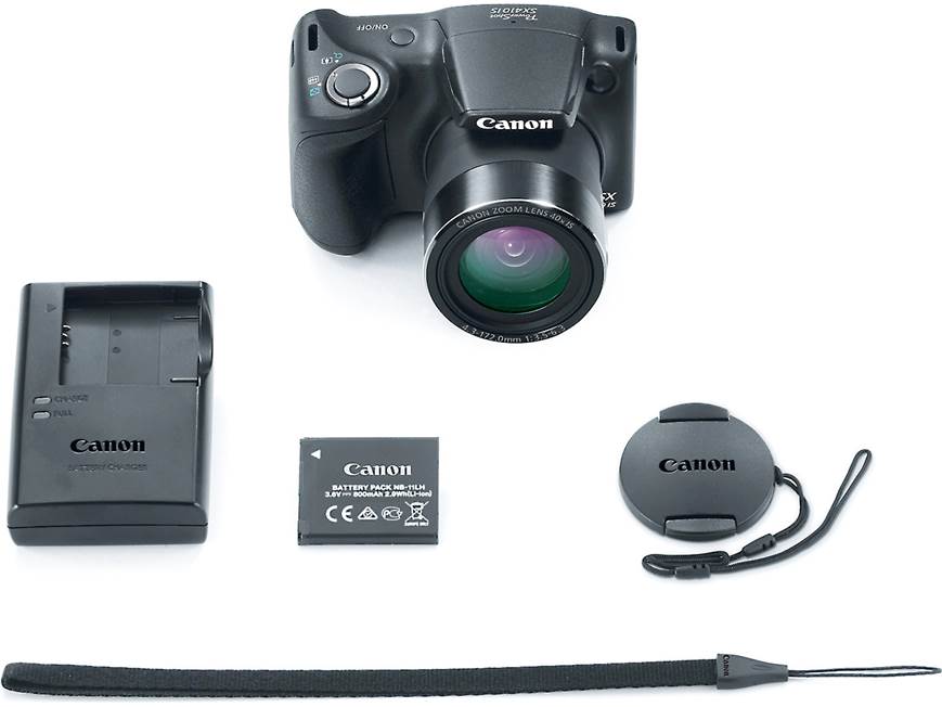 Canon PowerShot SX410 IS (Black) 20-megapixel camera with 40X