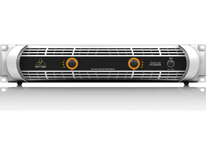Behringer NU3000 iNUKE Series power amplifier — 440W x 2 at 8 ohms