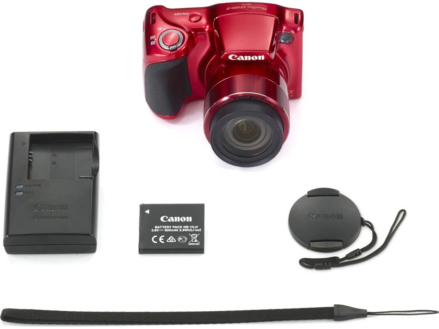 Canon PowerShot SX420 IS (Red) 20-megapixel camera with 42X