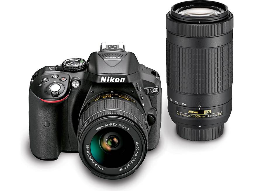 Nikon D5300 Two Lens Kit 24-megapixel DSLR camera with Wi-Fi® and
