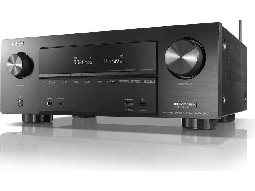 Denon AVR-X2500H 7.2-channel home theater receiver with Wi-Fi