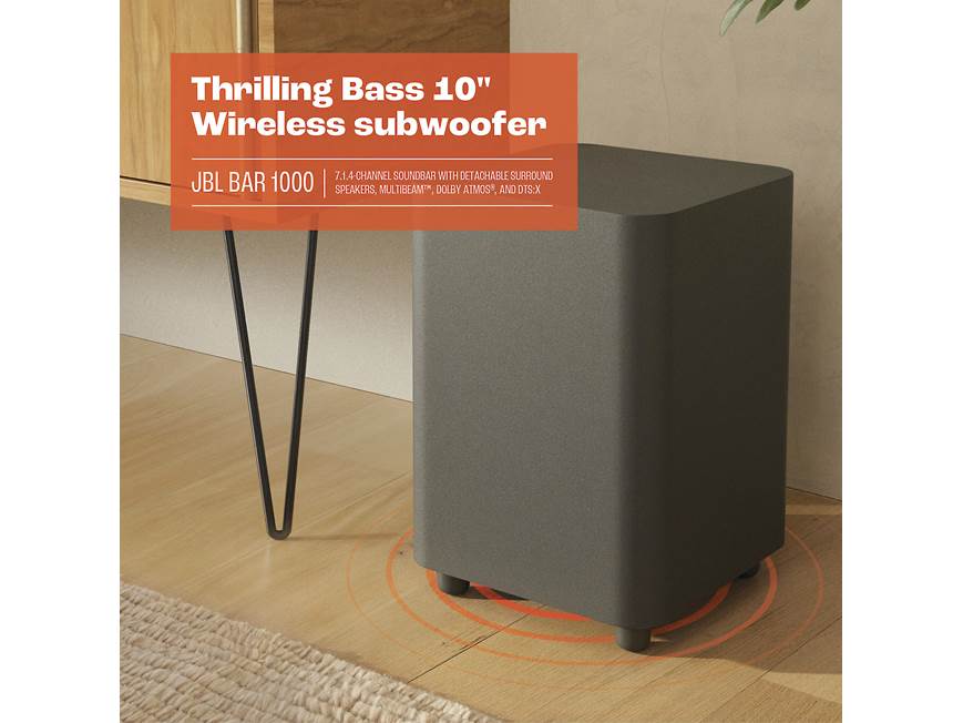 JBL Bar 1000 Powered 7.1.4-channel sound bar system with Bluetooth