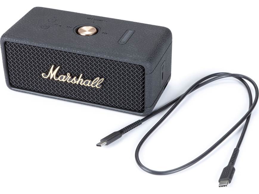 Marshall Emberton III (Black and Brass) Waterproof portable