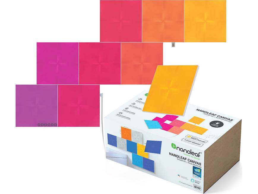 Nanoleaf Canvas Smarter Kit Base kit with 9 square smart light