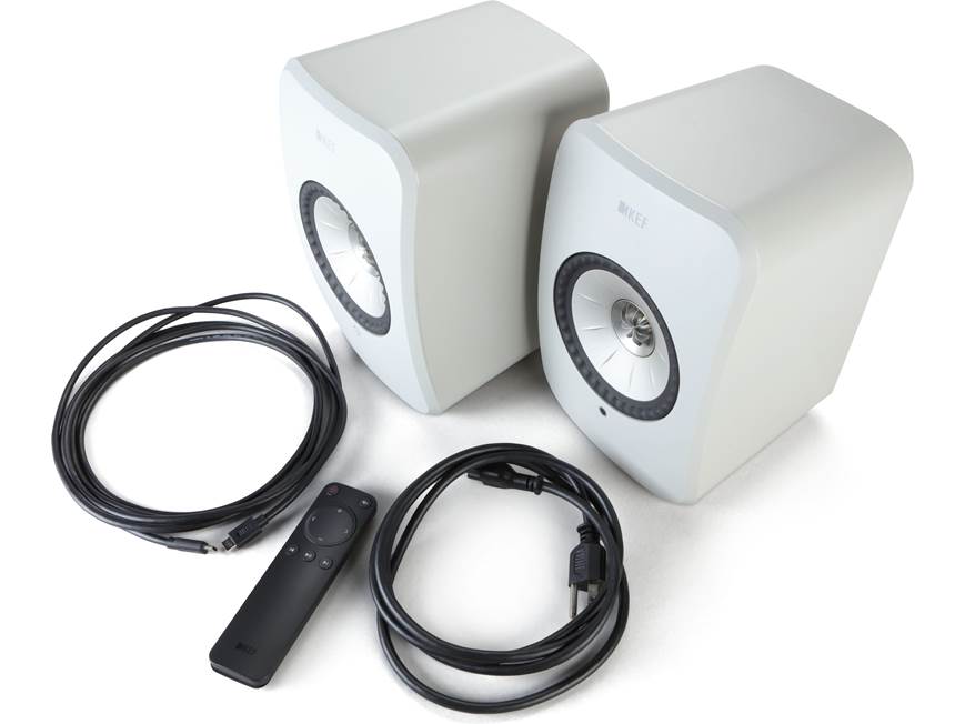 KEF LSX II LT (Stone White) Powered speakers with Wi-Fi, Apple