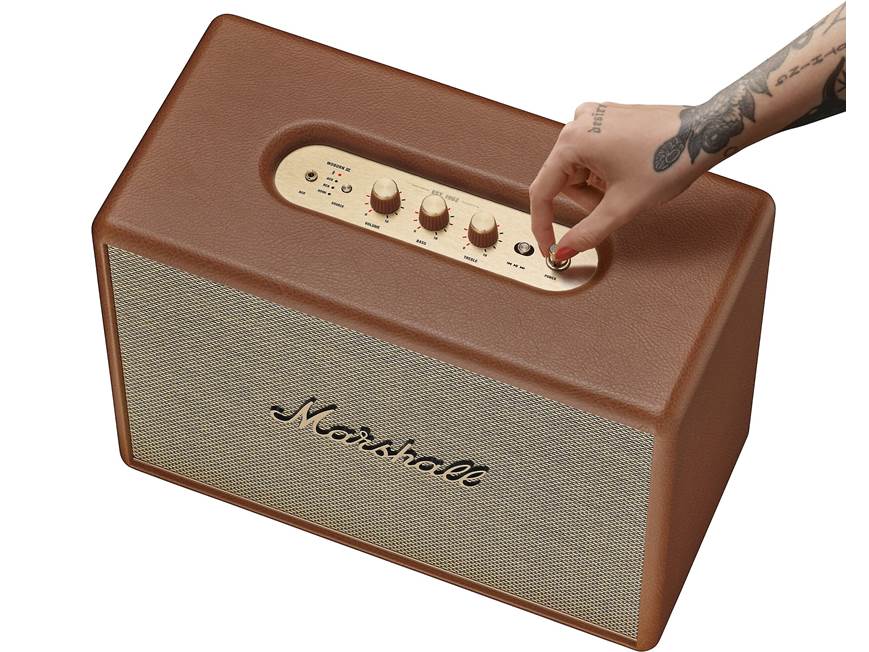 Marshall Woburn III (Brown) Powered Bluetooth® speaker with HDMI