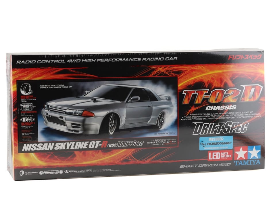 Tamiya Nissan Skyline GT-R R32 1/10 4WD Drift Spec Kit (TT-02D