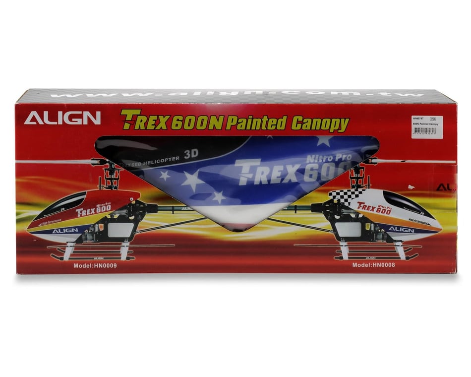 ホビーラジコン ALIGN T-REX 600 Painted Canopy Align 600 Painted
