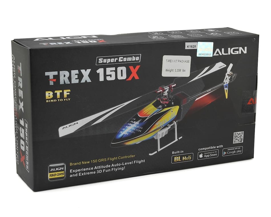 Align T-Rex 150X DFC Combo BTF Electric Helicopter [AGNRH15E04X