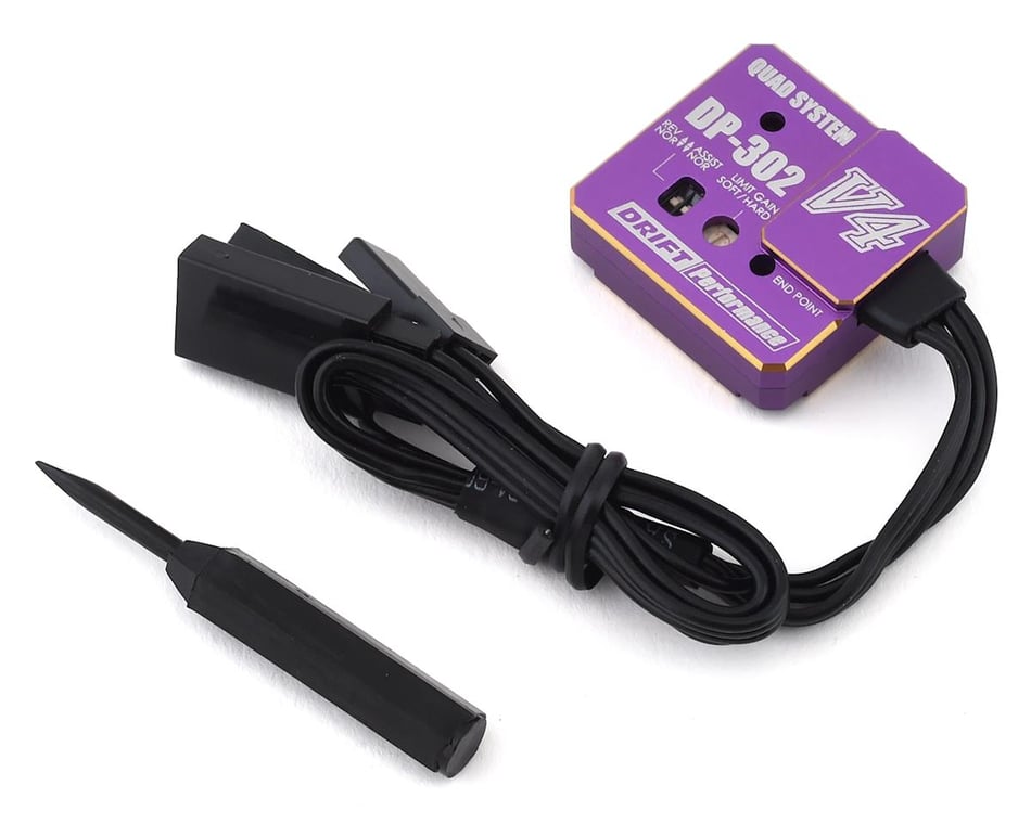 Yokomo DP-302 V4 Drift Steering Gyro (Purple) [YOKDPP-302V4PB