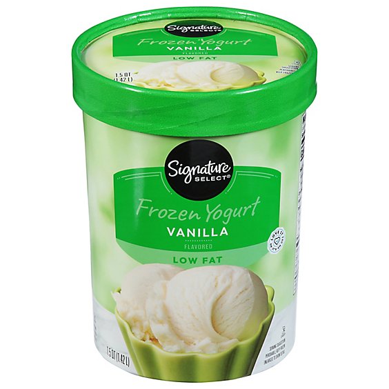 Signature SELECT Vanilla Fat Free Frozen Yogurt - 1.5 Quart - tomthumb