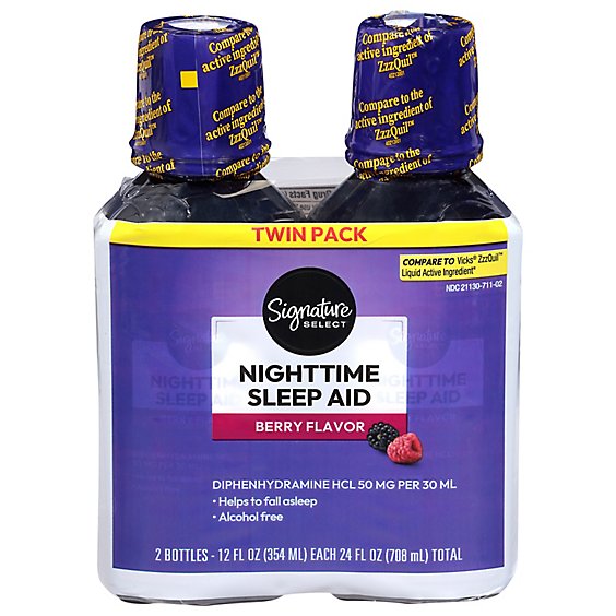 Signature Select/Care Nighttime Sleep Aid Diphenhydramine HCl 50mg