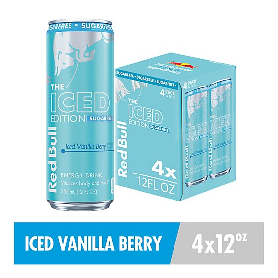 Red Bull Iced Edition Sugarfree Iced Vanilla Berry 114mg Caffeine