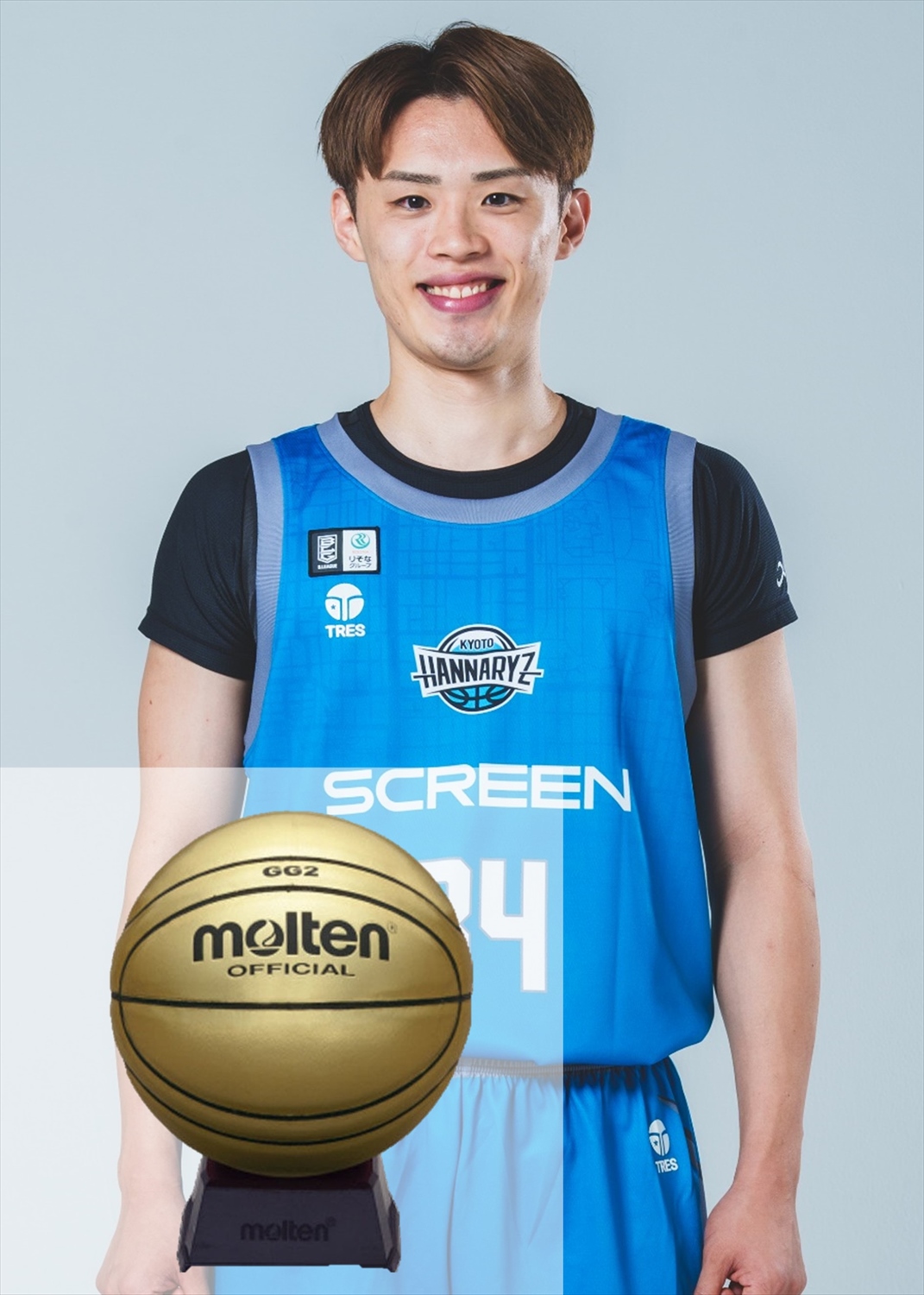 おまけ付 京都ハンナリーズ 澁田怜音 オーセンティックユニフォーム #3