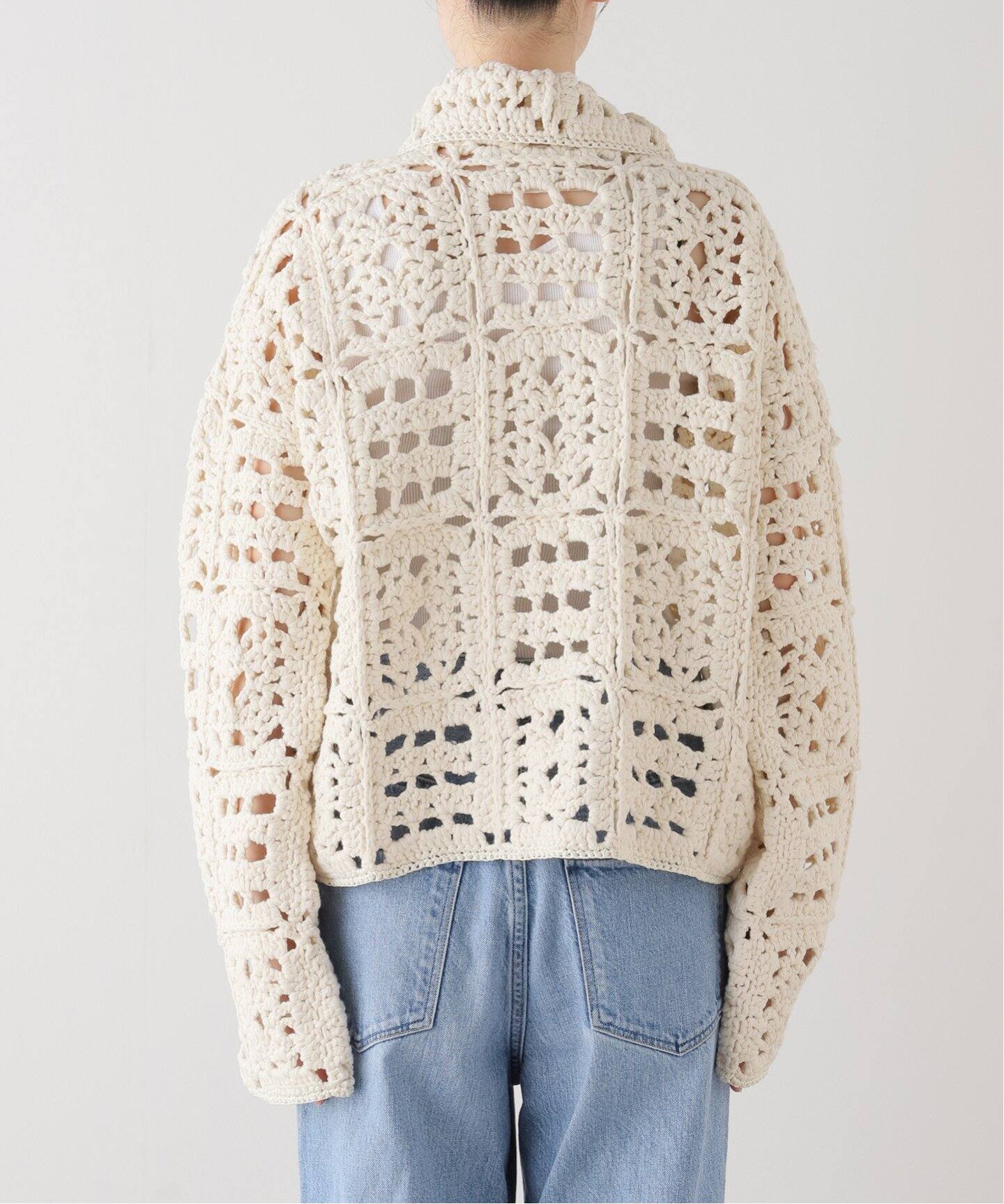 TODAYFUL / トゥデイフル】 Crochet Knit Shirts：ニット（ニット