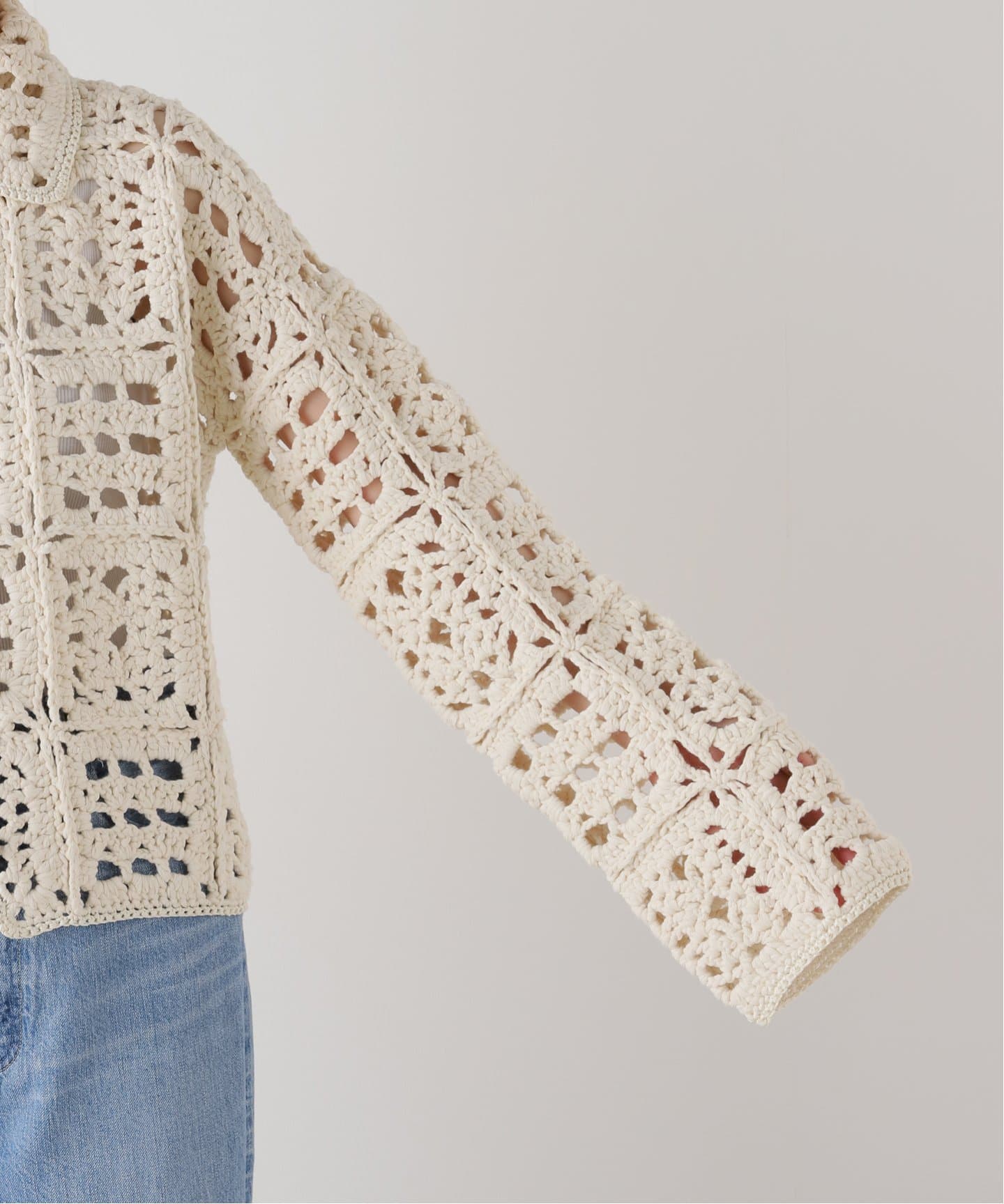 TODAYFUL / トゥデイフル】 Crochet Knit Shirts：ニット（ニット
