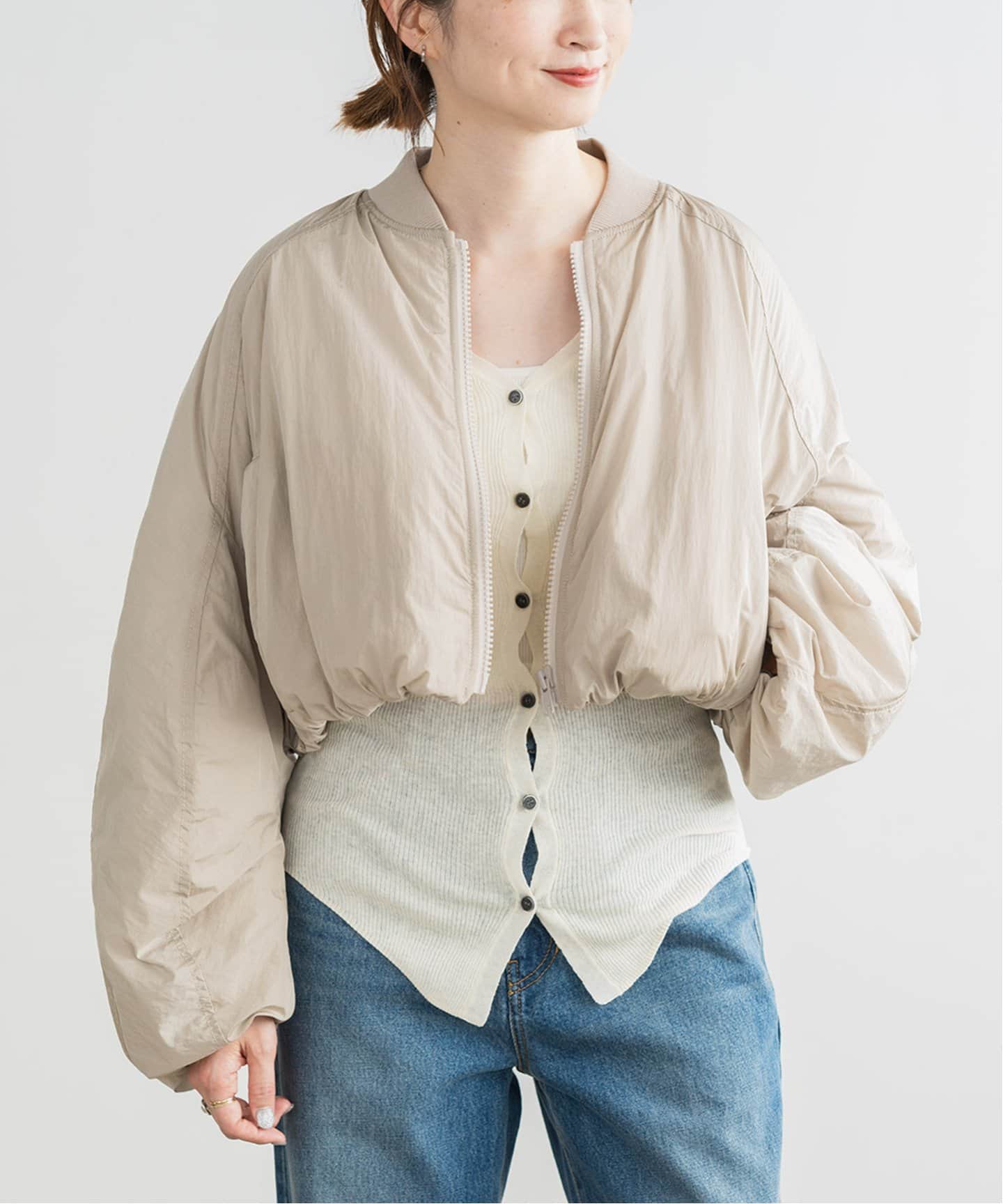 中綿バルーンショートブルゾン（中綿・キルティング）｜Spick and Span