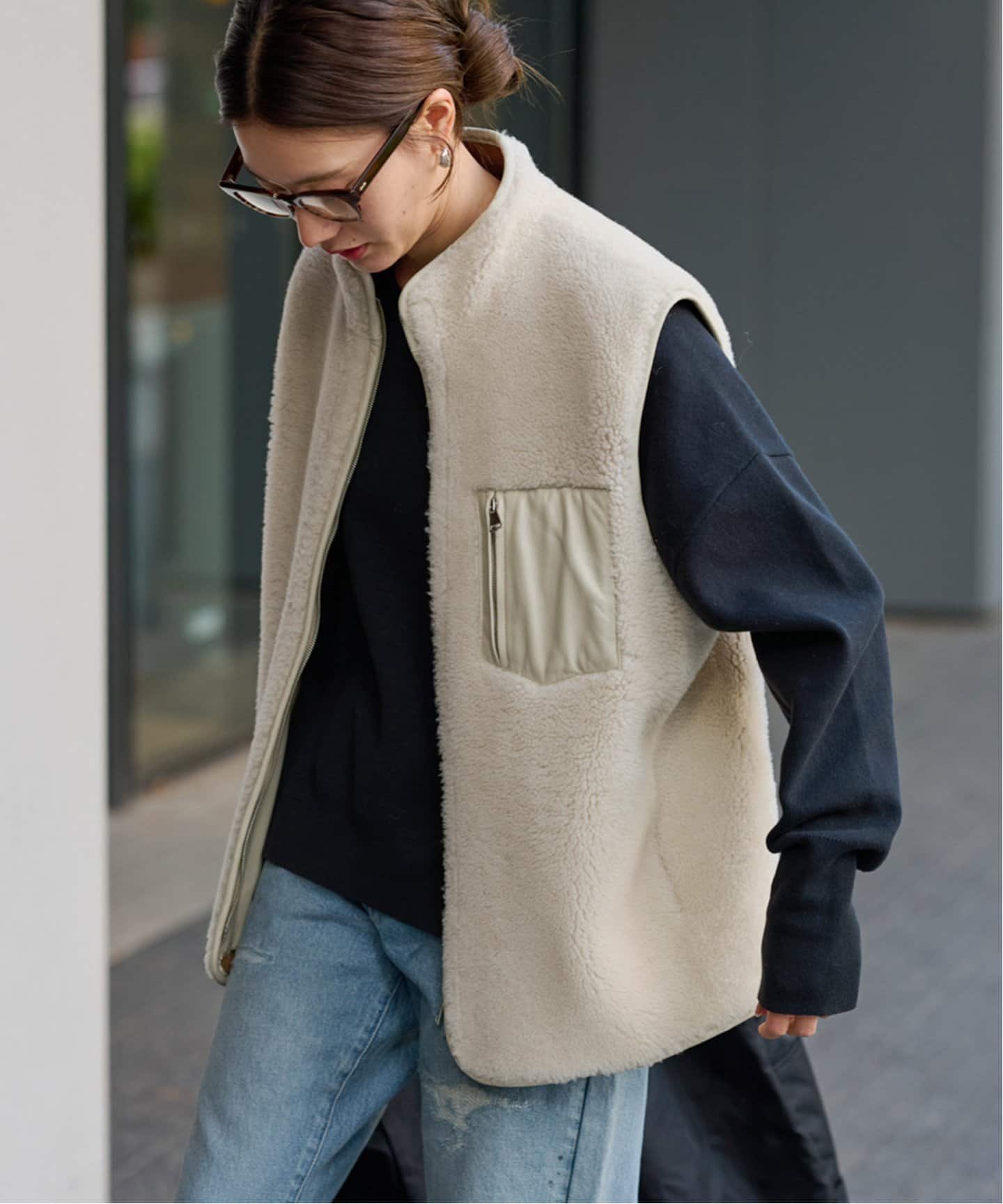 PAOLO GELLI 別注ムートンベスト（ベスト）｜FRAMeWORK（フレーム