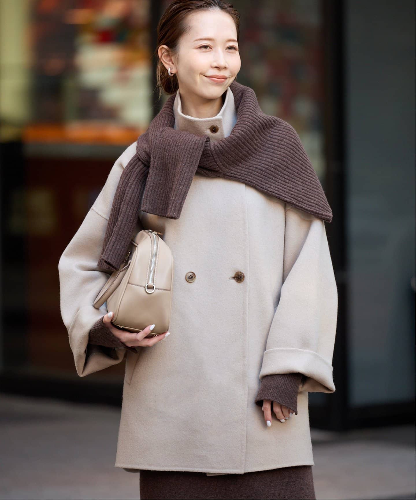 ダブルフェイススタンドコート（その他ブルゾン／アウター）｜SLOBE