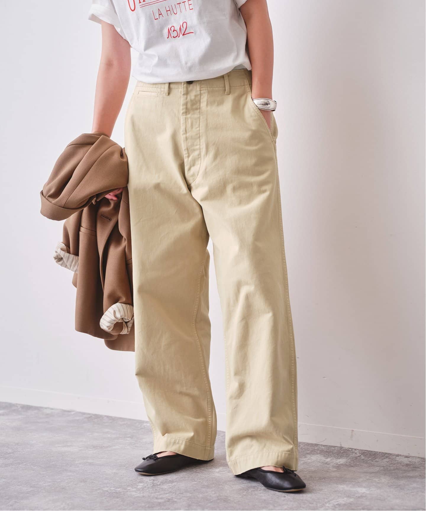 Higuchi×S チノワイドパンツ（チノパンツ）｜Spick and Span（スピック