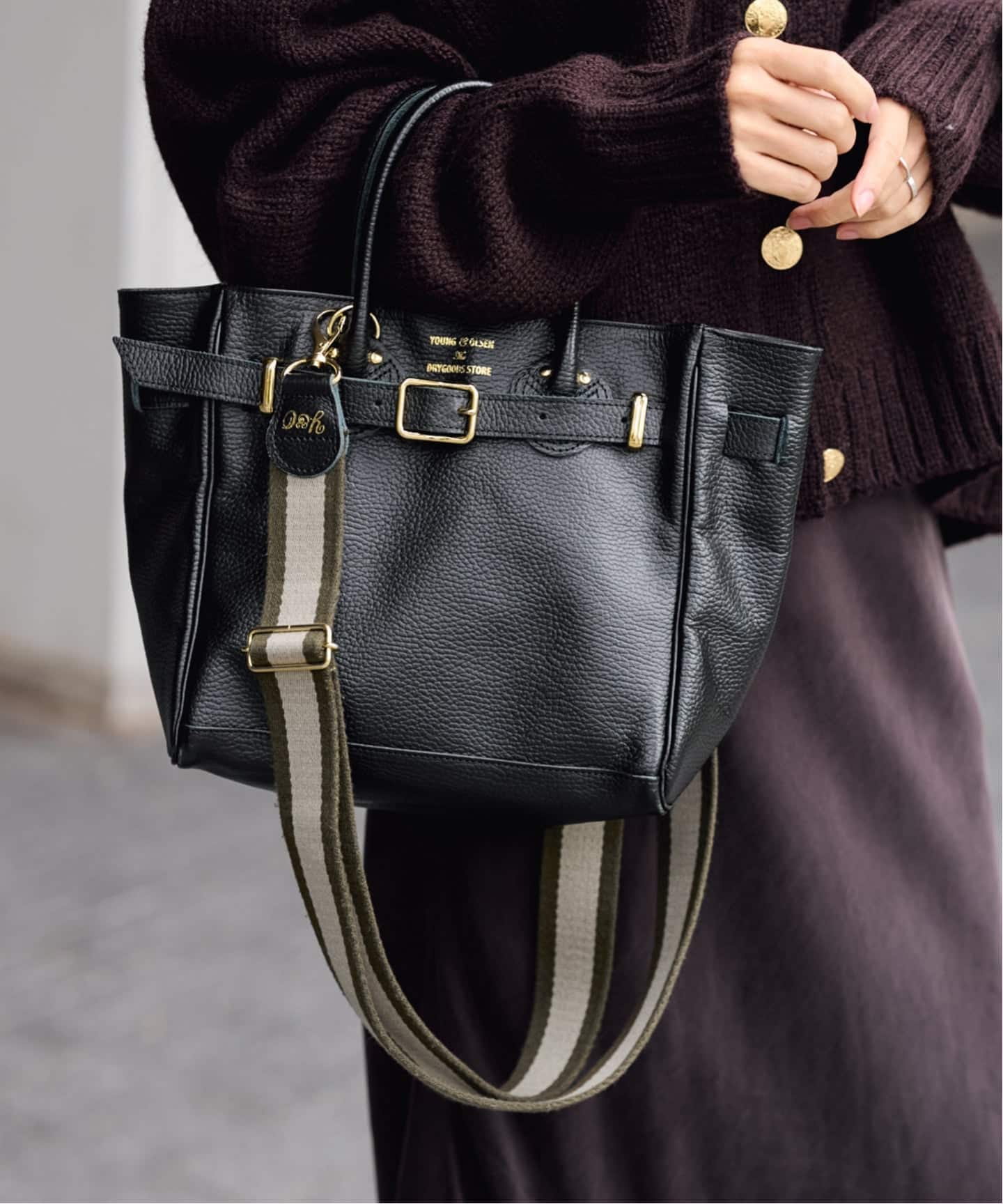 ≪WEB限定 / 追加≫YOUNG&OLSEN 別注ストラップ付きベルトバッグ 2