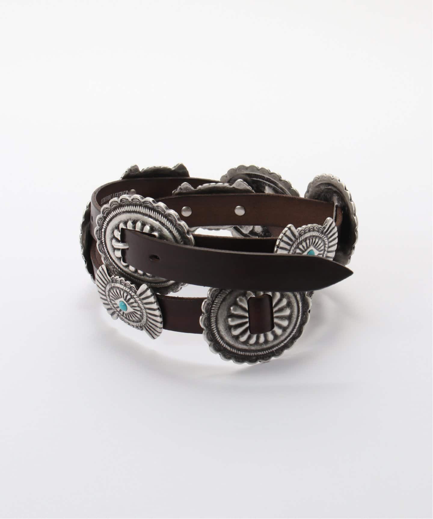 PUNTOVITA/プントヴィータ】CONCHO LEATHER BELT（ベルト）｜AP STUDIO