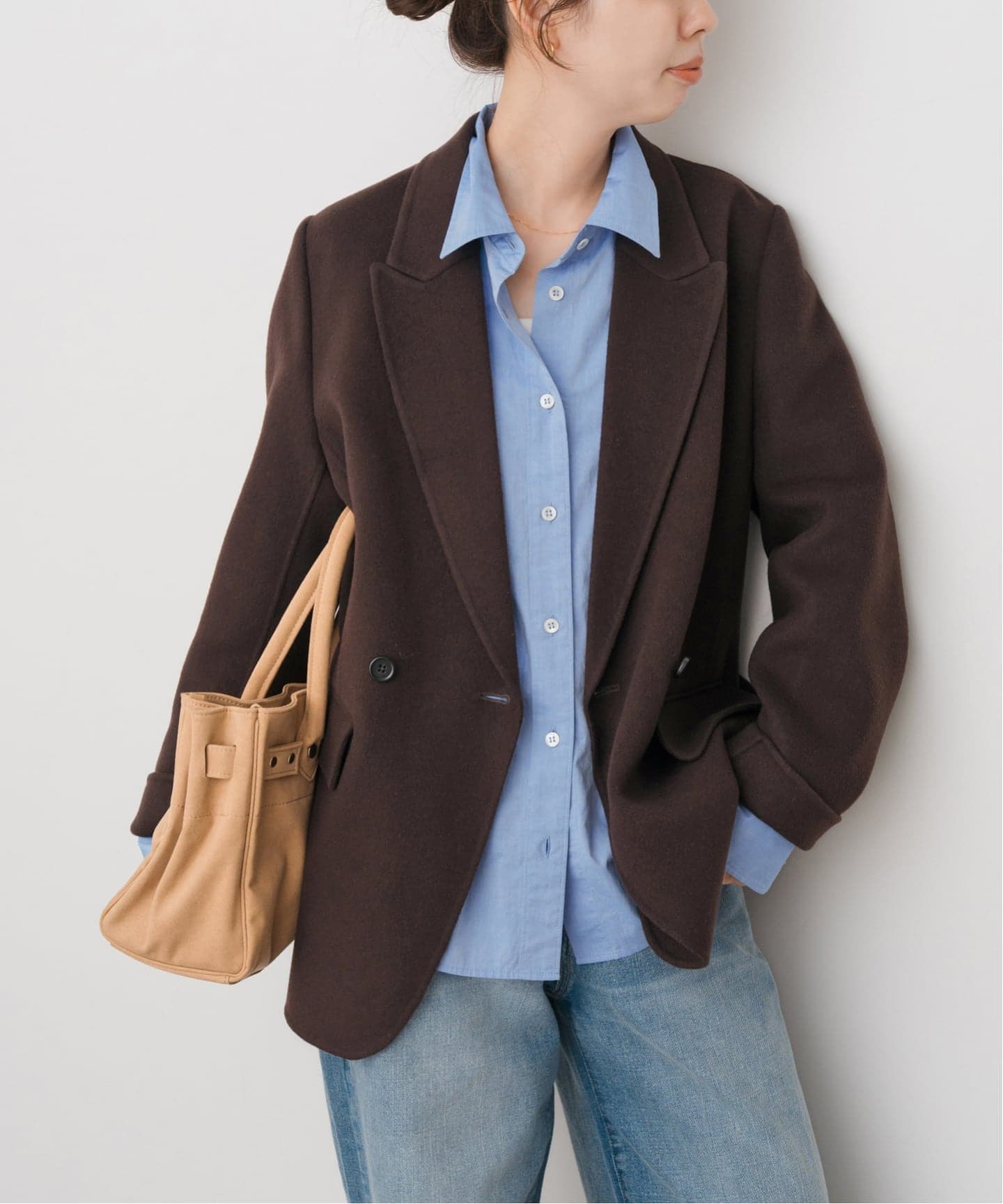 120Sビーバーピークドラベルジャケット（その他ブルゾン／アウター