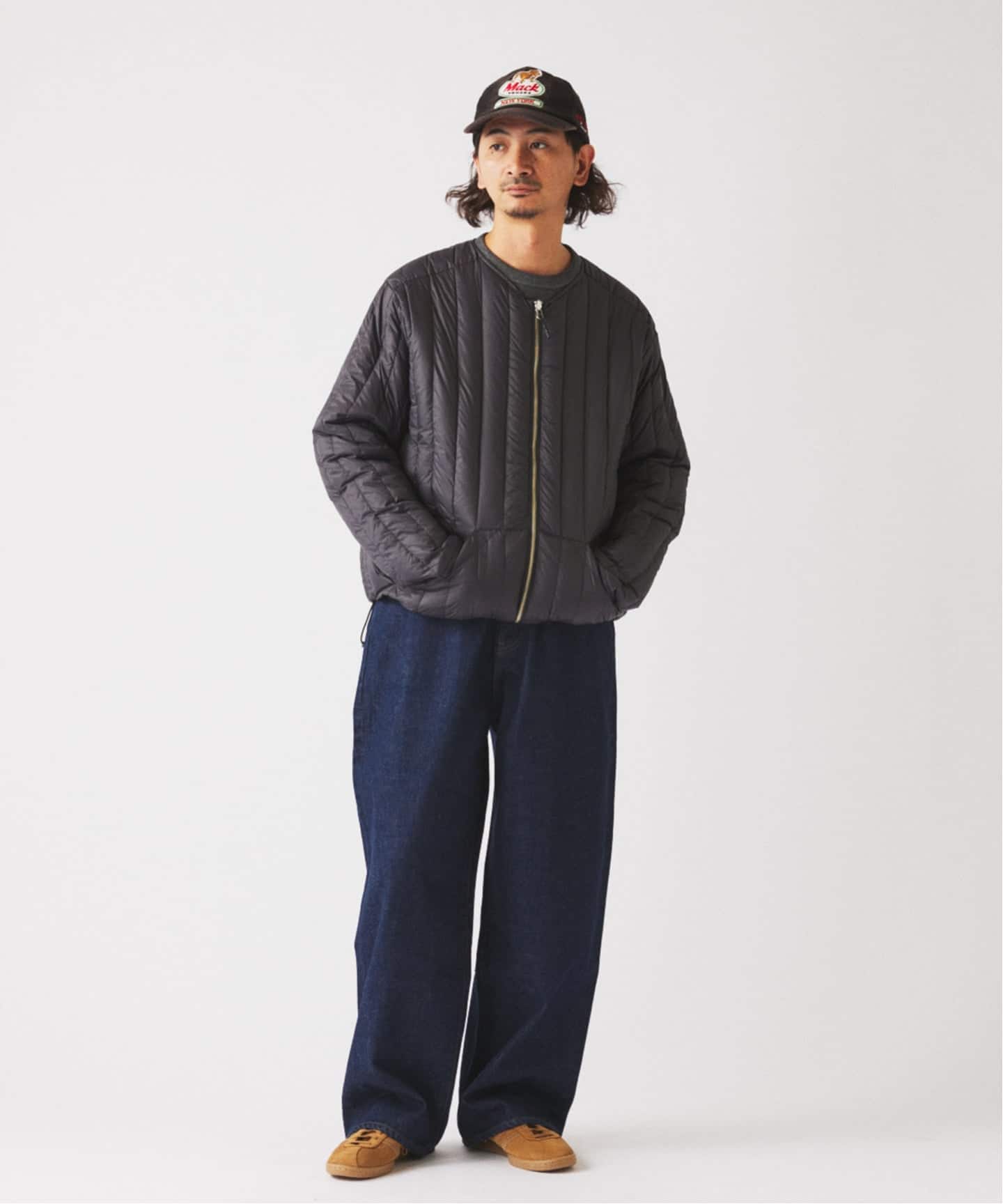 TAION / タイオン 別注 ヴァーチカルキルト リバーシブル ダウン