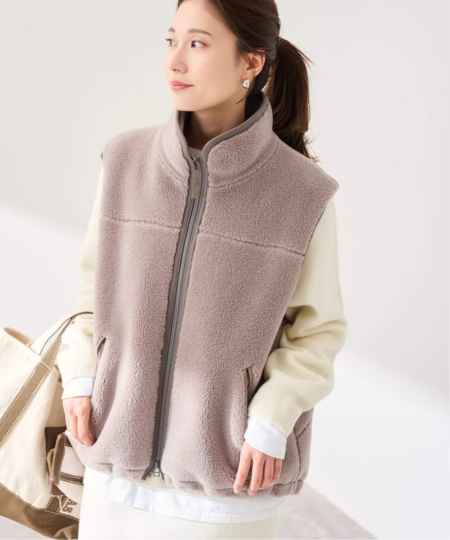 ウールボアベスト（ボア・フリース）｜FRAMeWORK（フレームワーク）の