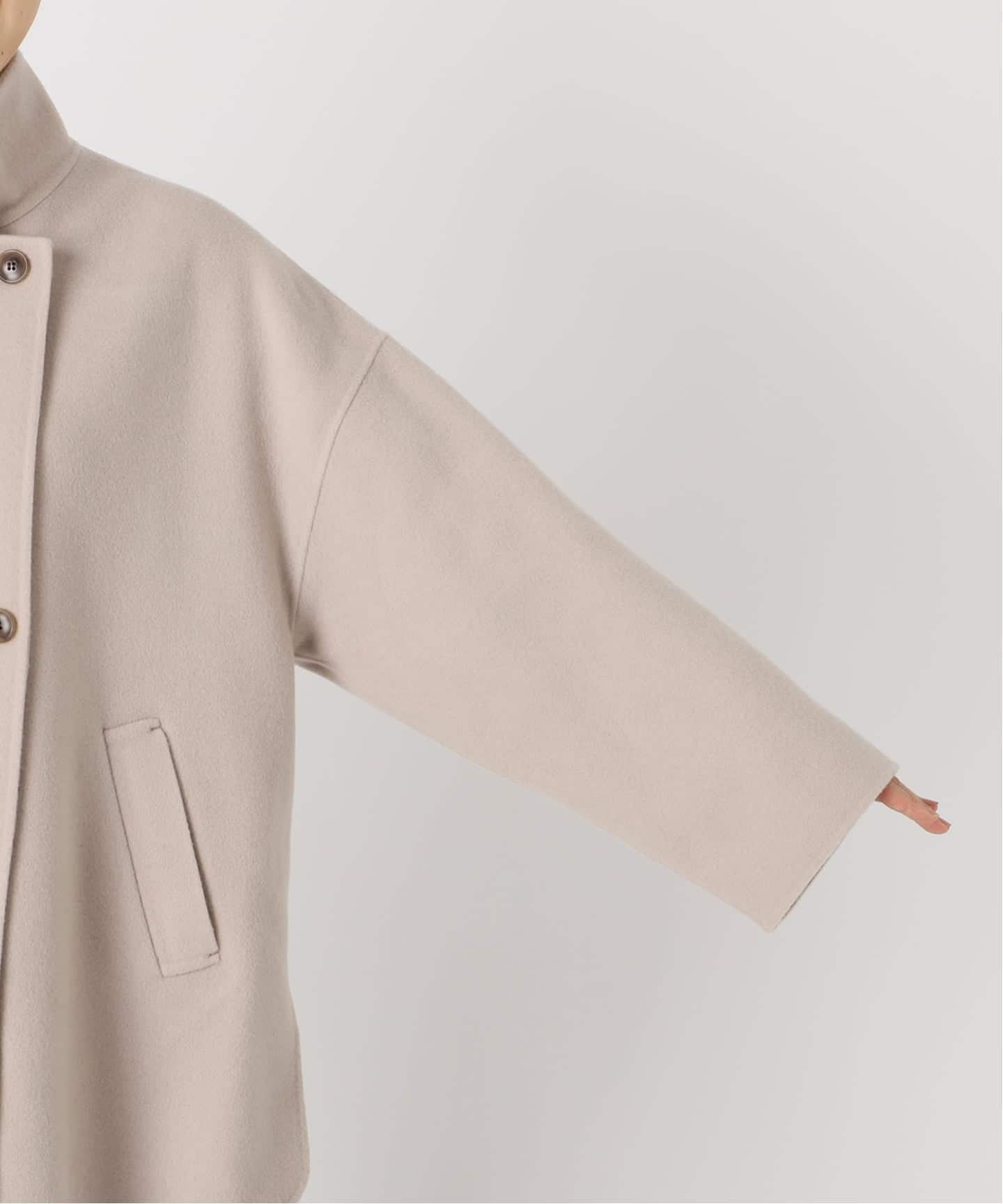 WEB限定/追加》souple woolダブルフェイススタンドコート（その他