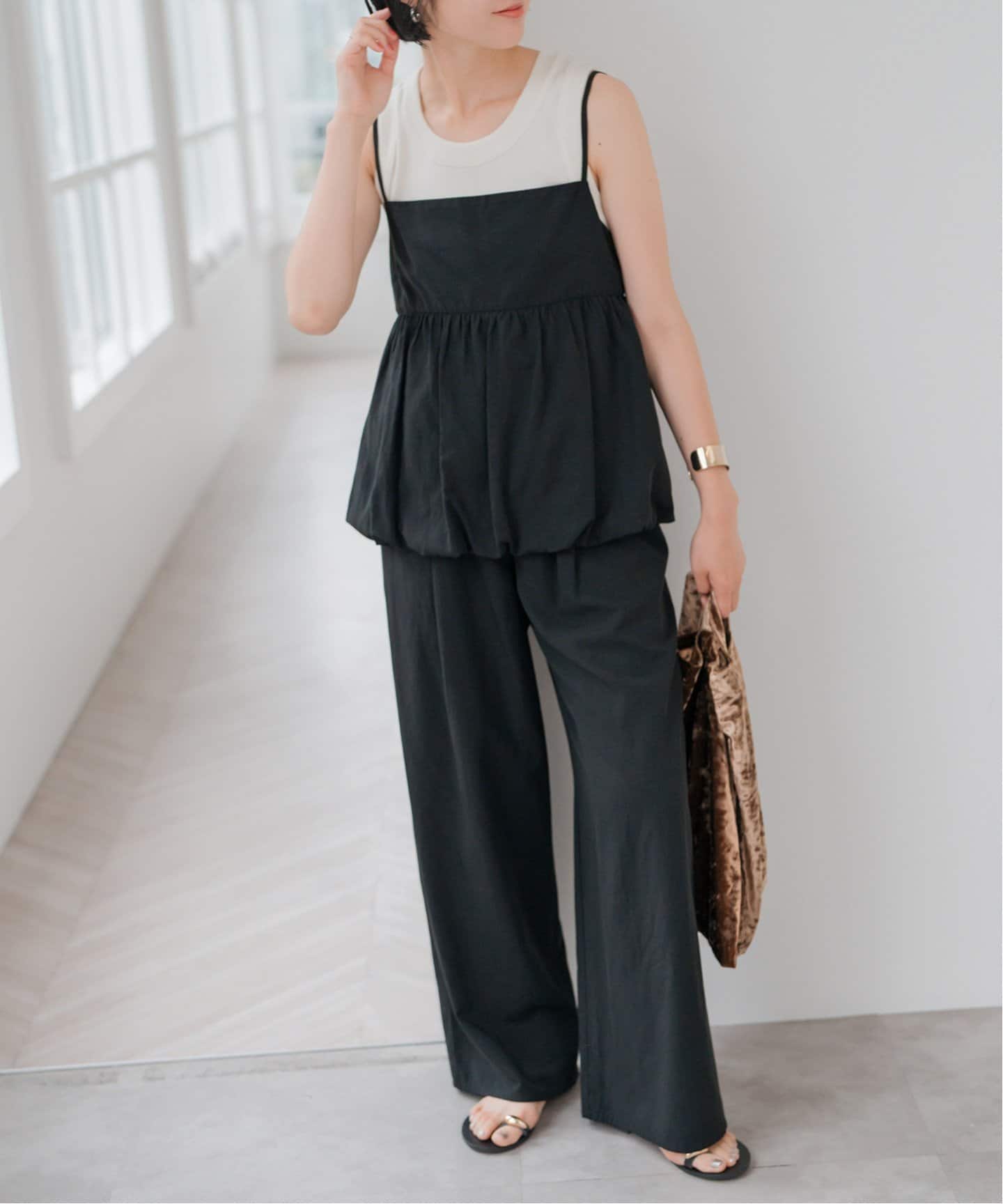 追加》ギャザーキャミソールセットパンツ（スラックス）｜Spick and