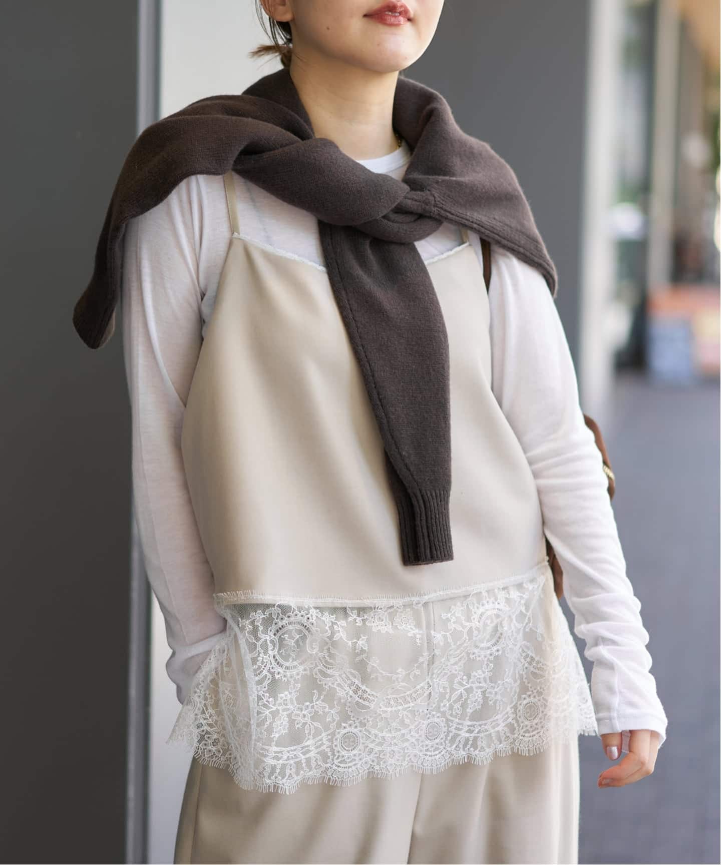 追加》レースヘムキャミソール（シャツ／ブラウス）｜IENA（イエナ）の