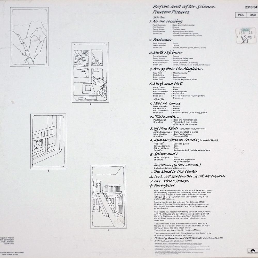 Brian Eno - Before and After Science Lyrics and Tracklist | Genius