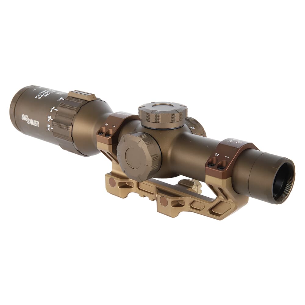 Sig Sauer TANGO6T 1-6x24mm FL-6 Illum .2 MRAD FDE SFP Riflescope w