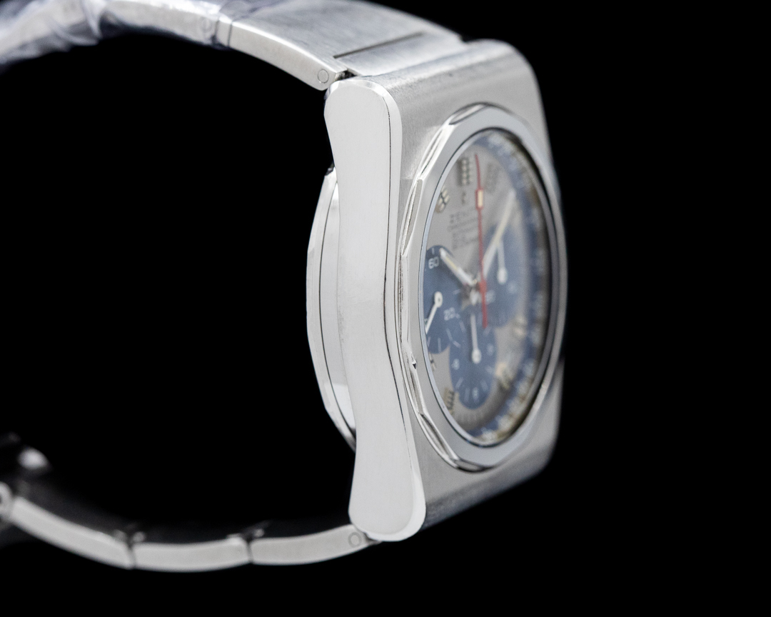 25601) Zenith A3634 Vintage Diver World Timer RARE SS Circa 1973