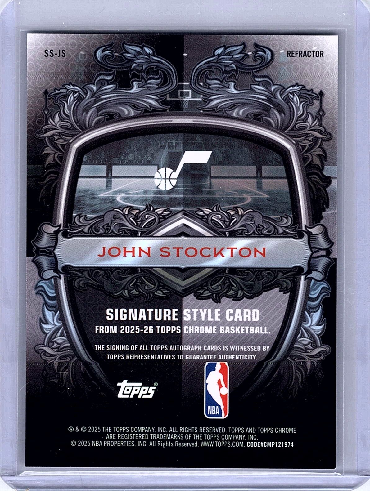CHASING CARDBOARD · 2025-26 Topps Chrome John Stockton #SS-JS