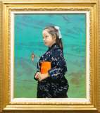 清水悦男「蝉時雨」油彩 10号 :: 絵画買取・販売 - シバヤマ