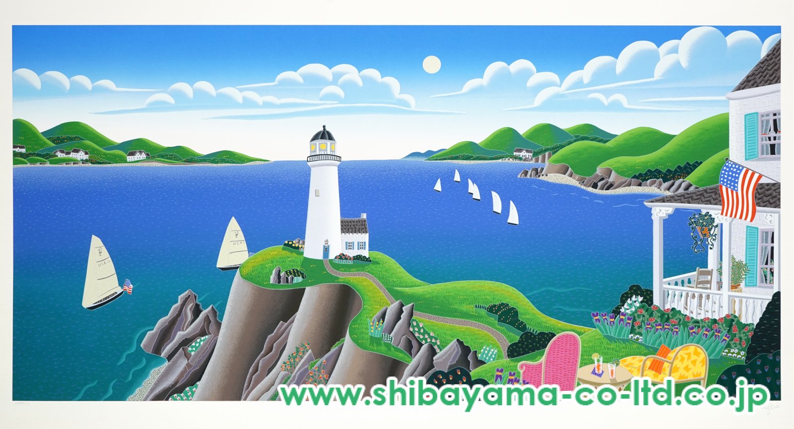 トーマス・マックナイト「ニューポート」シルクスクリーン :: 絵画買取