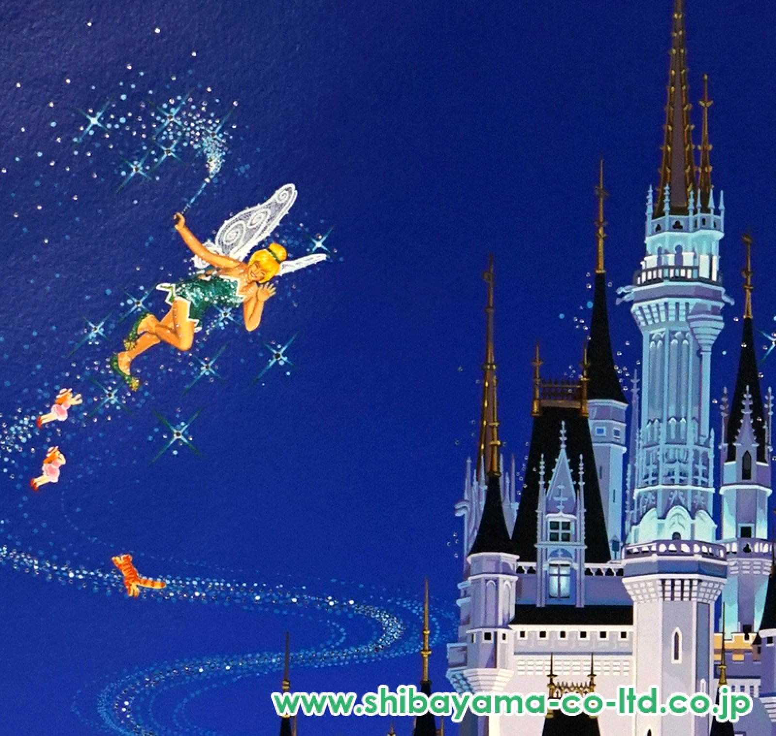 ヒロ・ヤマガタ「ティンカーベル-東京ディズニーランド」シルク