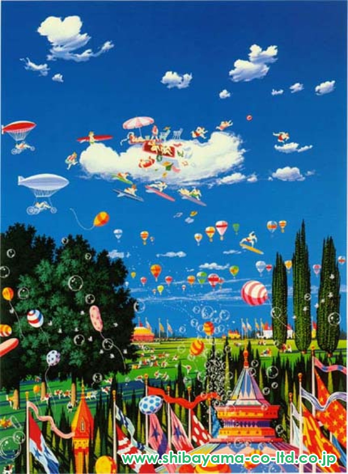 ヒロ・ヤマガタ「スカイフェスティバル」シルクスクリーン :: 絵画買取