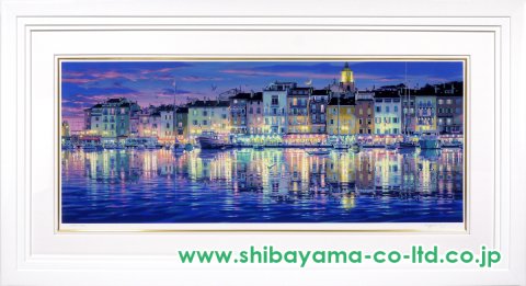 笹倉鉄平「サントロペ」シルクスクリーン :: 絵画買取・販売 - シバヤマ